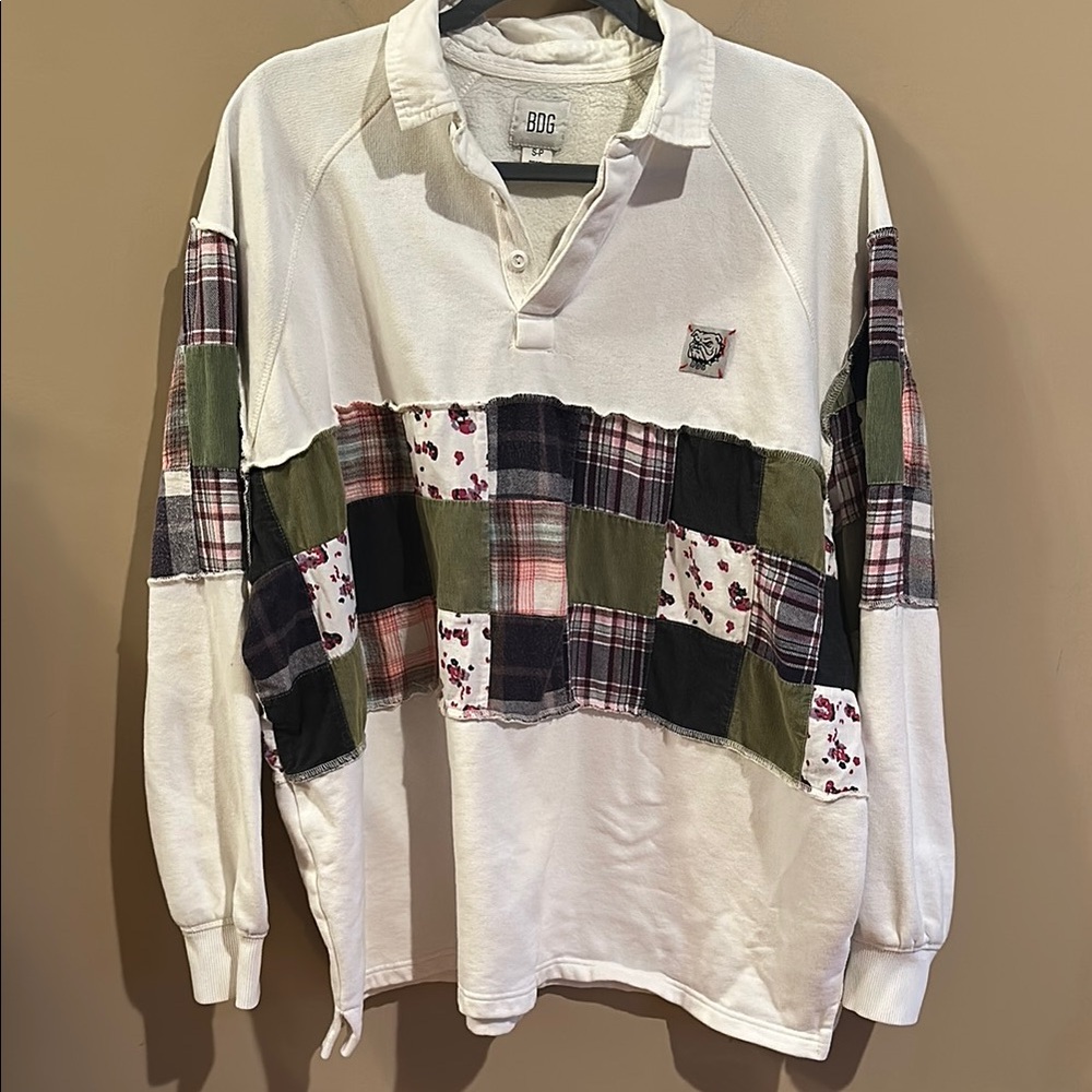 Bdg Patchwork Collared Sweatshirt - image 2